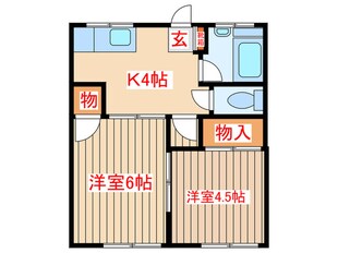 コ－ポ新苑の物件間取画像